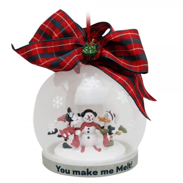 Minnie and Daisy globe Hanging Christmas ornament